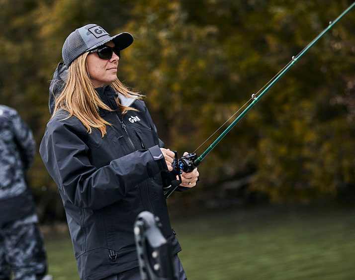 Anglers Edge Black Long Sleeve Fishing Polo